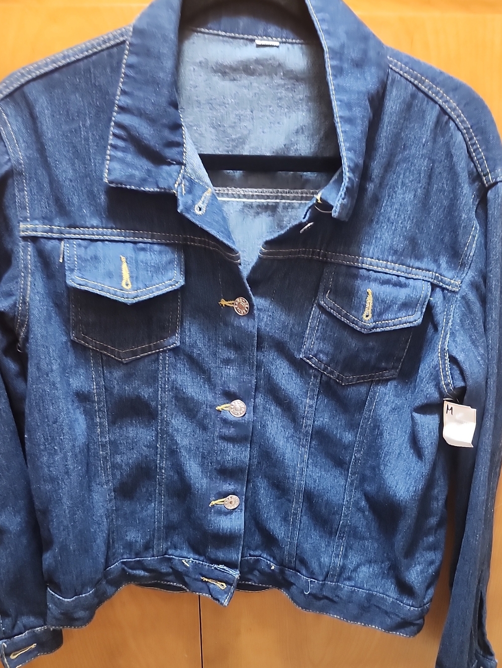 Denim Jacket - Dark Blue Women's Jean Jacket